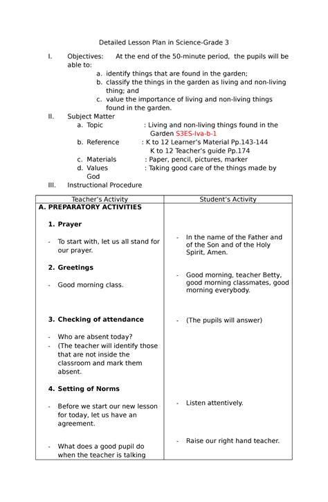 Lesson plan 3 